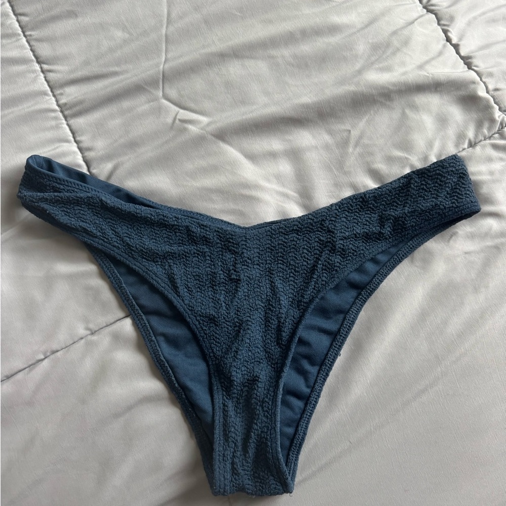 Abercrombie & Fitch Blue High Leg Bikini Bottom